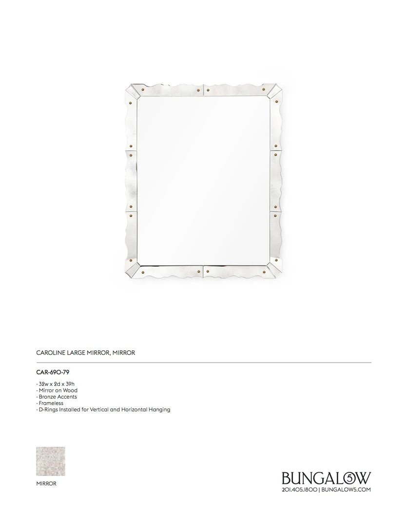 Bungalow 5 New Arrivals Caroline Large Mirror 6 Bungalow 5 New Arrivals Caroline Large Mirror