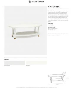 Made Goods New Arrivals Caterina Coffee Table Pristine Faux Raffia 9 Made Goods New Arrivals Caterina Coffee Table Pristine Faux Raffia