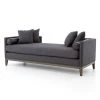 Four Hands Mercury Double Chaise Charcoal Felt 2 Four Hands Mercury Double Chaise Charcoal Felt