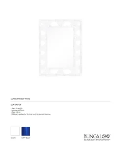 Bungalow 5 Claire Mirror White 12 Bungalow 5 Claire Mirror White