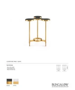 Bungalow 5 Clover Side Table Black 13 Bungalow 5 Clover Side Table Black