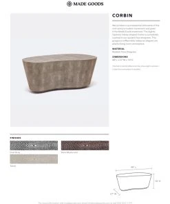 Made Goods New Arrivals Corbin Coffee Table Sand 5 Made Goods New Arrivals Corbin Coffee Table Sand