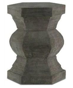 Currey And Company New Arrivals Pagoda Hexagonal Stool