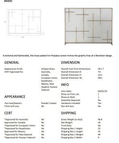 Arteriors Home New Arrivals Caleb Fireplace Screen 15 Arteriors Home New Arrivals Caleb Fireplace Screen