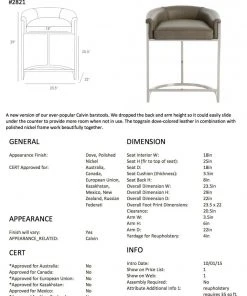 Arteriors Home New Arrivals Calvin Counter Stool Dove And Polished Nickel 11 Arteriors Home New Arrivals Calvin Counter Stool Dove And Polished Nickel