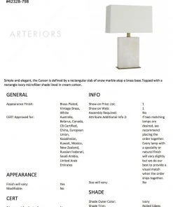 Arteriors Home Carson Lamp White Marble New Arrivals 14 Arteriors Home Carson Lamp White Marble New Arrivals
