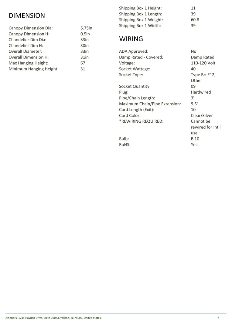 Arteriors Home Chaney Chandelier 8 Arteriors Home Chaney Chandelier