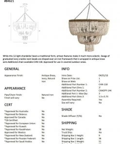 Arteriors Home Chappellet Chandelier 14 Arteriors Home Chappellet Chandelier