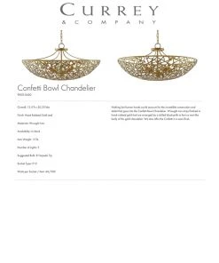 Currey And Company New Arrivals Confetti Bowl Chandelier 9 Currey And Company New Arrivals Confetti Bowl Chandelier