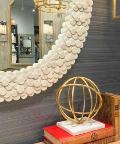 Worlds Away New Arrivals Heather Oval Wall Mirror