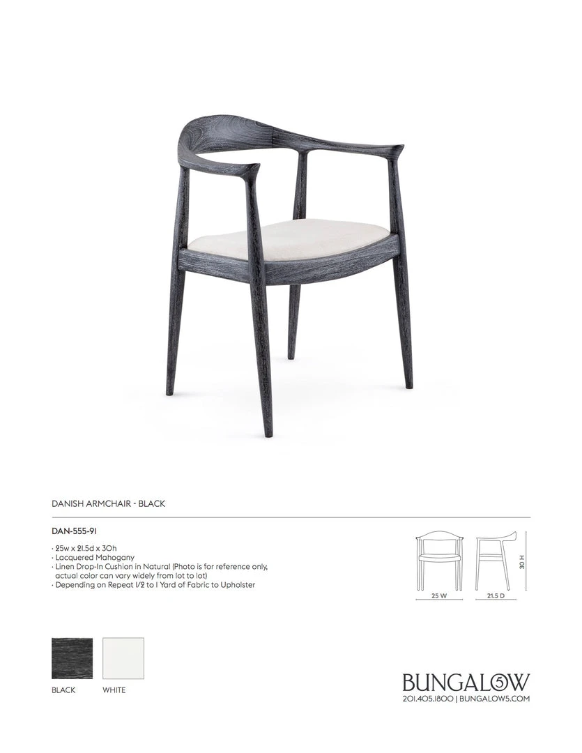 Bungalow 5 Danish Armchair Black New Arrivals 7 Bungalow 5 Danish Armchair Black New Arrivals