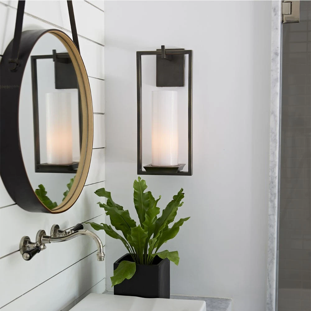 Arteriors Home Pillar Sconce Aged Bronze 4 Arteriors Home Pillar Sconce Aged Bronze