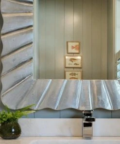 Made Goods New Arrivals Lara Rectangle Mirror Antique Silver