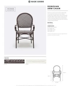 Made Goods New Arrivals Donovan Arm Chair White 11 Made Goods New Arrivals Donovan Arm Chair White