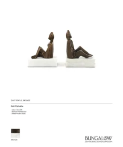 Bungalow 5 Duet Statue Bronze Pair