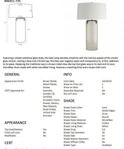 Arteriors Home Dale Lamp Smoke And Brown Nickel New Arrivals 7 Arteriors Home Dale Lamp Smoke And Brown Nickel New Arrivals