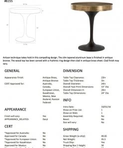 Arteriors Home New Arrivals Daryl Side Table 14 Arteriors Home New Arrivals Daryl Side Table