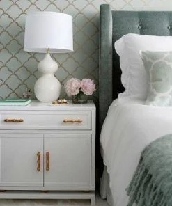 Worlds Away Marcus Lacquer Cabinet White New Arrivals