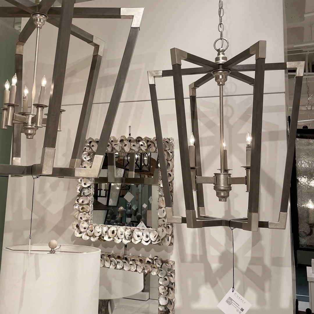 Currey And Company Bastian Medium Lantern Gray 4 Currey And Company Bastian Medium Lantern Gray