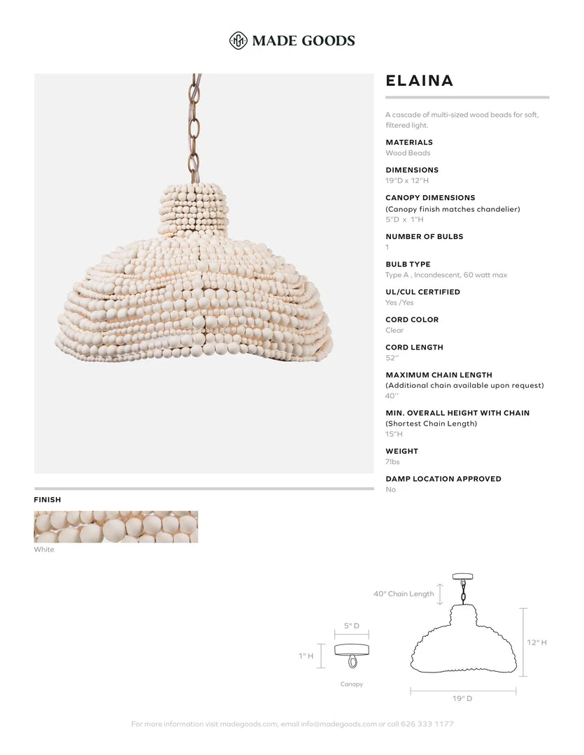 Made Goods New Arrivals Elaina Chandelier 8 Made Goods New Arrivals Elaina Chandelier