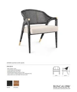 Bungalow 5 Edward Lounge Chair Black New Arrivals 25 Bungalow 5 Edward Lounge Chair Black New Arrivals