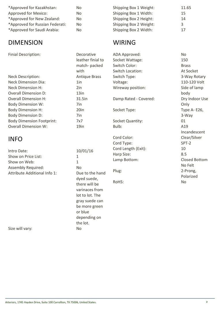 Arteriors Home Elis Table Lamp Moss Gray 9 Arteriors Home Elis Table Lamp Moss Gray