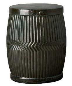 Emissary New Arrivals Dolly Tub Garden Stool Green Kelp