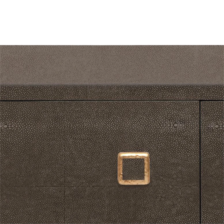 Made Goods Dallon 2 Door Buffet In Dark Mushroom Faux Shagreen With Gold 4 Made Goods Dallon 2 Door Buffet In Dark Mushroom Faux Shagreen With Gold