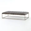 Four Hands New Arrivals Oxford Coffee Table Rialto Ebony Leather 2 Four Hands New Arrivals Oxford Coffee Table Rialto Ebony Leather