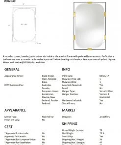 Arteriors Home Frankie Rectangular Mirror 15 Arteriors Home Frankie Rectangular Mirror