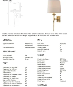 Arteriors Home New Arrivals Franz Wall Sconce 7 Arteriors Home New Arrivals Franz Wall Sconce