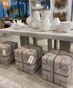 Palecek Fritz Rope Square Ottoman White Fog New Arrivals 12 Palecek Fritz Rope Square Ottoman White Fog New Arrivals