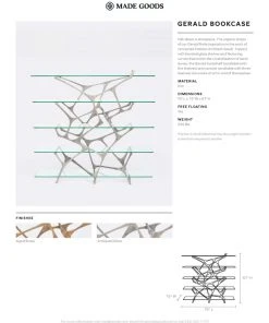 Made Goods Gerald Bookcase Aged Brass 11 Made Goods Gerald Bookcase Aged Brass