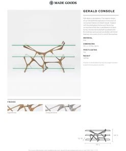 Made Goods Gerald Console Aged Brass New Arrivals 7 Made Goods Gerald Console Aged Brass New Arrivals