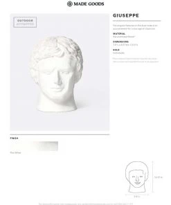 Made Goods New Arrivals Giuseppe Bust 14 Made Goods New Arrivals Giuseppe Bust
