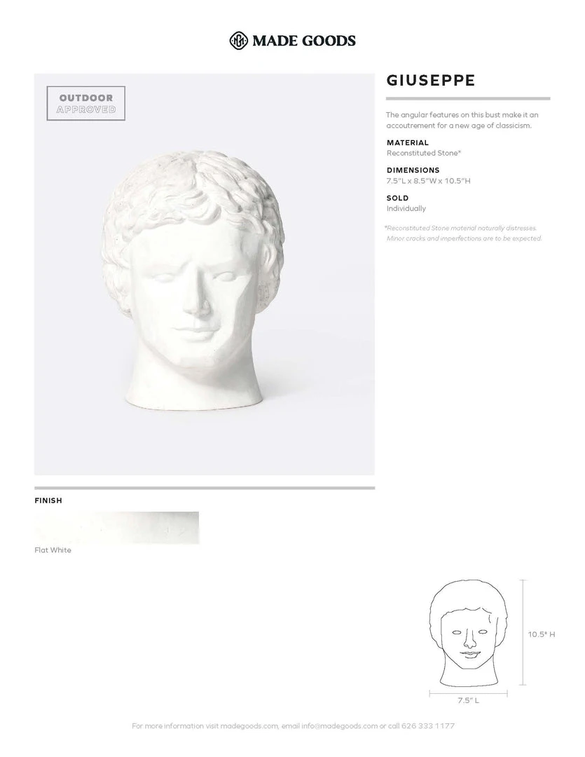 Made Goods New Arrivals Giuseppe Bust 7 Made Goods New Arrivals Giuseppe Bust