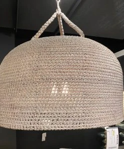 Palecek Green Oaks Pendant White Sand Oversized New Arrivals