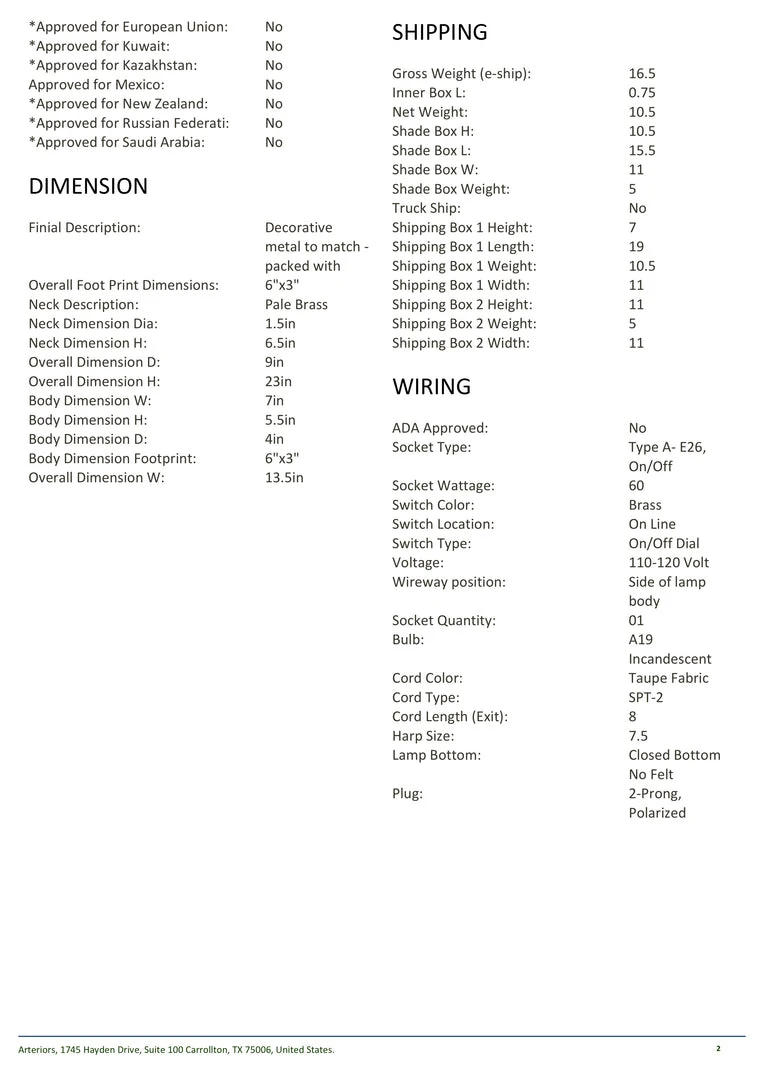 Arteriors Home New Arrivals Gemma Lamp 9 Arteriors Home New Arrivals Gemma Lamp