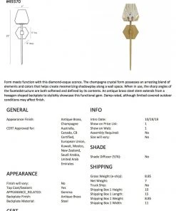 Arteriors Home Gemma Sconce Champagne New Arrivals 17 Arteriors Home Gemma Sconce Champagne New Arrivals