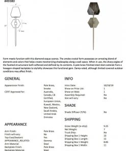 Arteriors Home Gemma Sconce Smoke New Arrivals 17 Arteriors Home Gemma Sconce Smoke New Arrivals