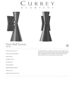 Currey And Company Gino Wall Sconce 11 Currey And Company Gino Wall Sconce