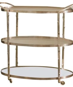 Global Views Arbor Bar Cart Brass New Arrivals