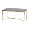 Global Views French Square Leg Cocktail Table Brass And Black Granite New Arrivals 2 Global Views French Square Leg Cocktail Table Brass And Black Granite New Arrivals