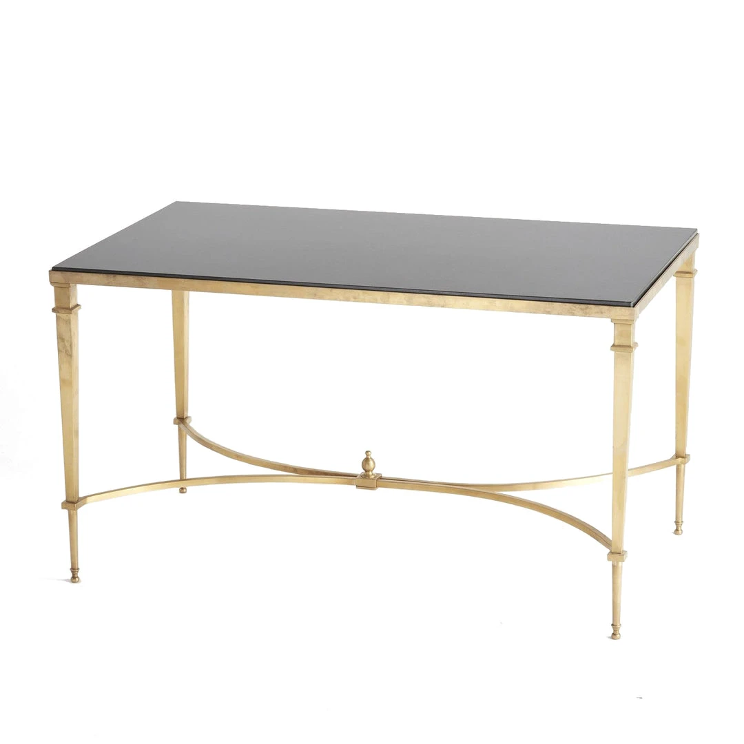 Global Views French Square Leg Cocktail Table Brass And Black Granite New Arrivals 3 Global Views French Square Leg Cocktail Table Brass And Black Granite New Arrivals