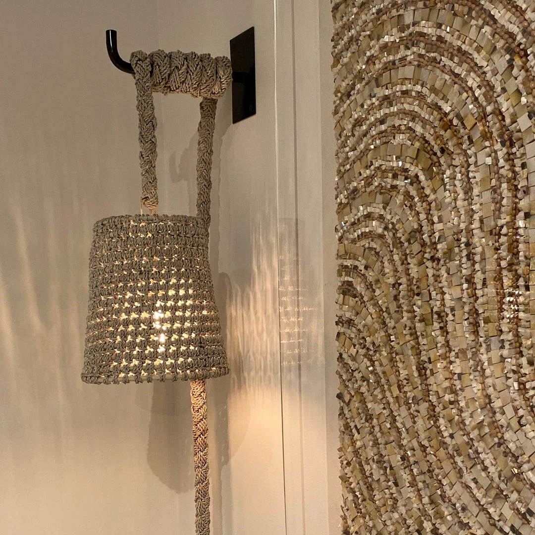 Palecek New Arrivals Green Oaks Wall Pendant White Sand 5 Palecek New Arrivals Green Oaks Wall Pendant White Sand