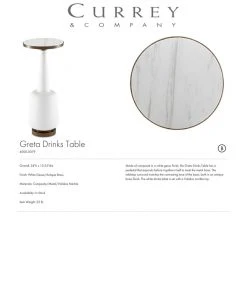 Currey And Company Greta Drinks Table New Arrivals 7 Currey And Company Greta Drinks Table New Arrivals