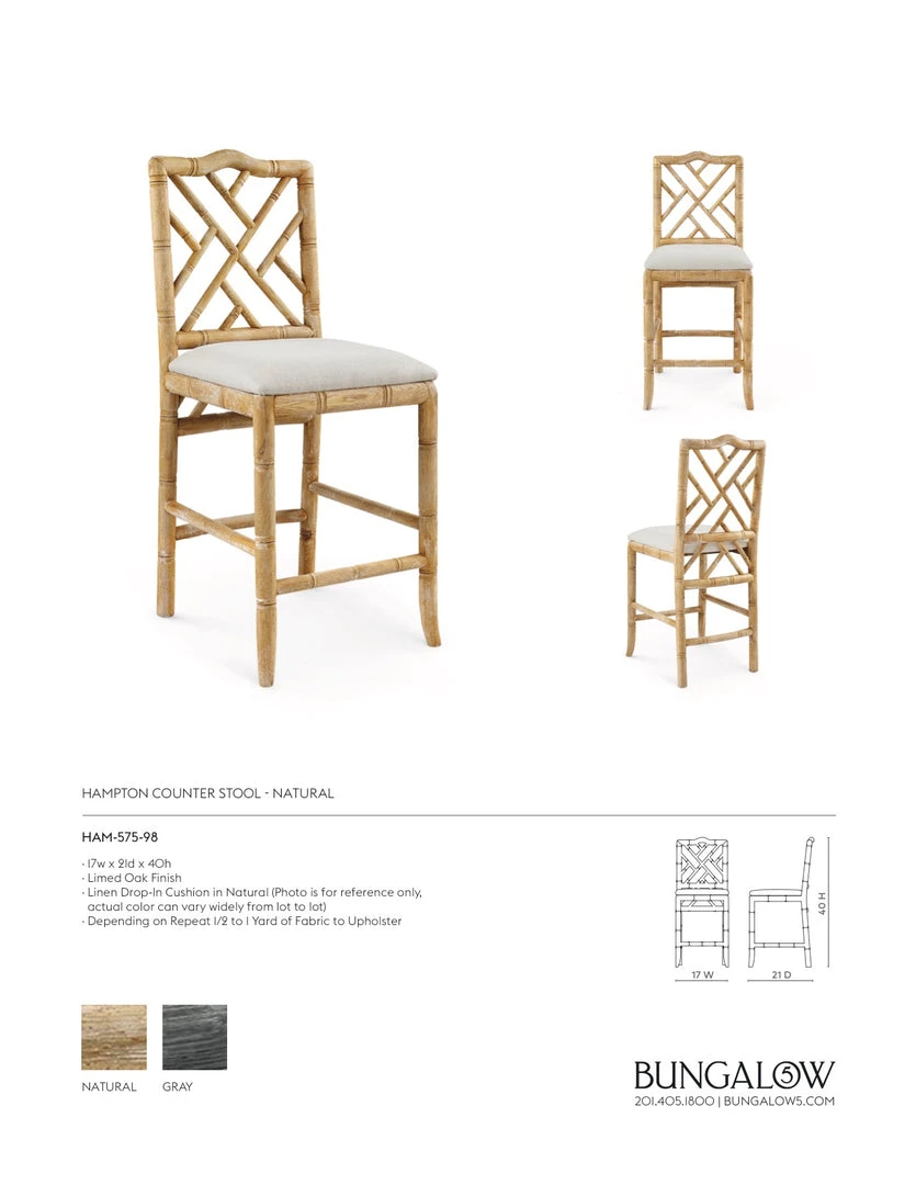 Bungalow 5 New Arrivals Hampton Counter Stool Natural 6 Bungalow 5 New Arrivals Hampton Counter Stool Natural