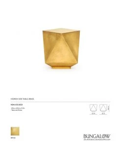 Bungalow 5 New Arrivals Hedron Side Table Brass 15 Bungalow 5 New Arrivals Hedron Side Table Brass