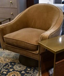 Worlds Away Dominic Chair Camel Velvet 17 Worlds Away Dominic Chair Camel Velvet