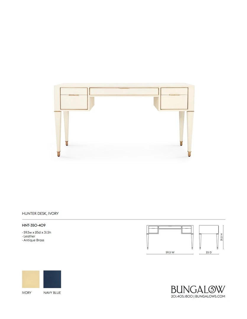 Bungalow 5 Hunter Desk Ivory New Arrivals 7 Bungalow 5 Hunter Desk Ivory New Arrivals